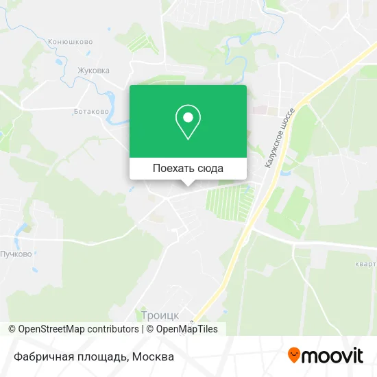 Карта Фабричная площадь