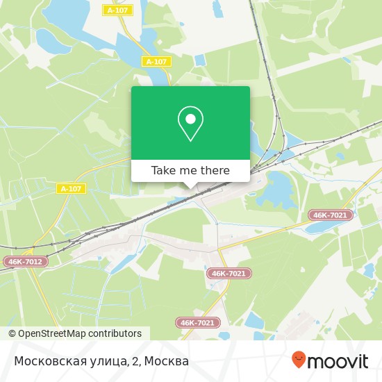 Карта Московская улица, 2