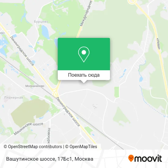 Карта Вашутинское шоссе, 17Бс1
