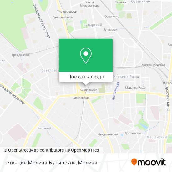 Карта станция Москва-Бутырская