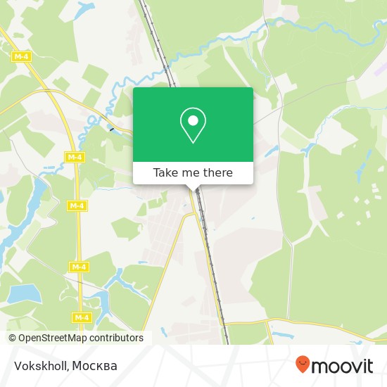 Карта Vokskholl, Привокзальная площадь Домодедово 142060