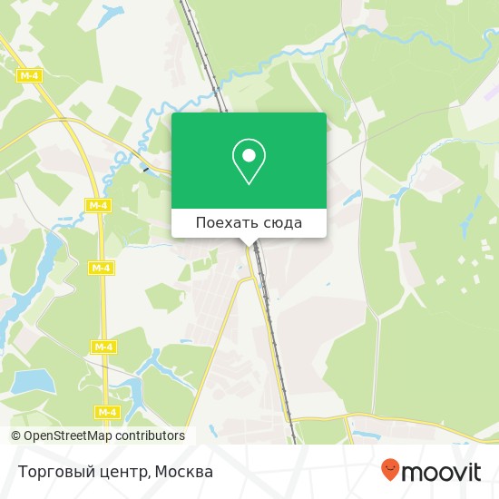 Карта Торговый центр, Привокзальная площадь Домодедово 142060