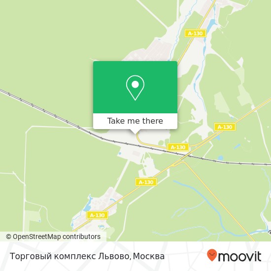 Карта Торговый комплекс Львово, Москва 142160
