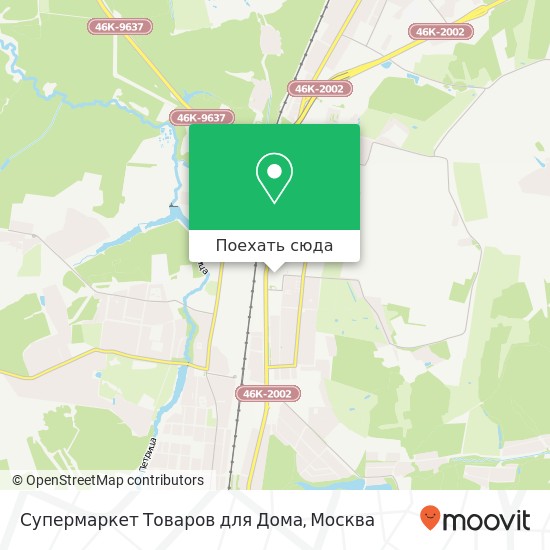 Карта Супермаркет Товаров для Дома, Подольск 142184