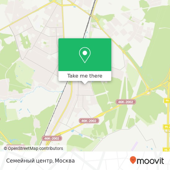 Карта Семейный центр, Подольск 142108