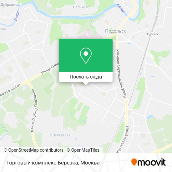 Карта Торговый комплекс Берёзка