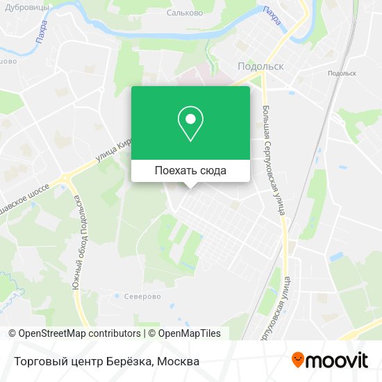 Карта Торговый центр Берёзка