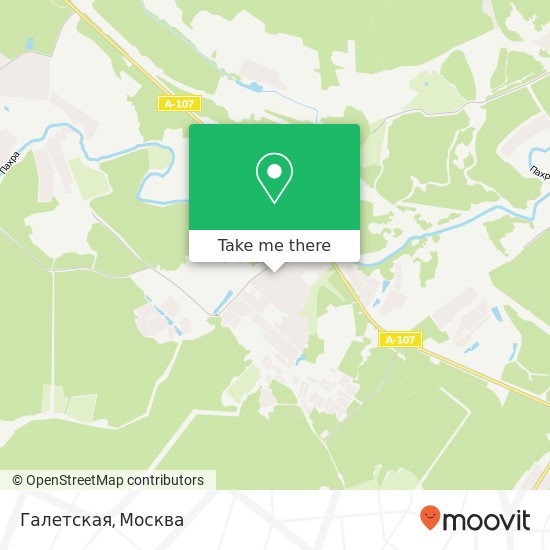 Карта Галетская, Москва 142140
