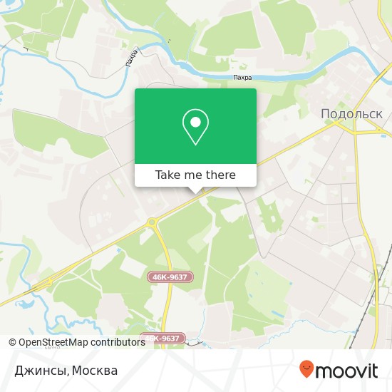 Карта Джинсы, Подольск 142117