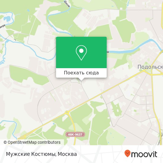 Карта Мужские Костюмы, Октябрьский проспект Подольск 142119