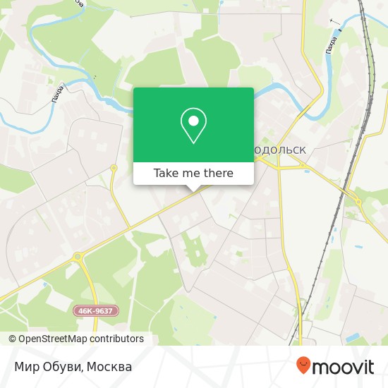 Карта Мир Обуви, улица Кирова Подольск 142117