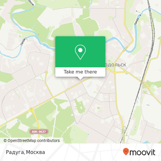 Карта Радуга, улица Маштакова Подольск 142110