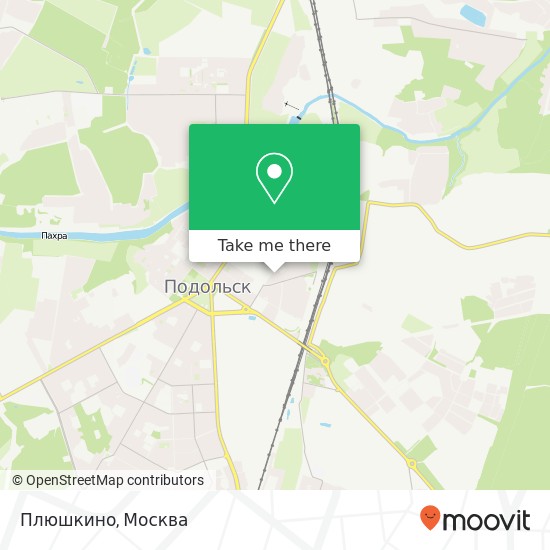 Карта Плюшкино, Рабочая улица, 13 Подольск 142116