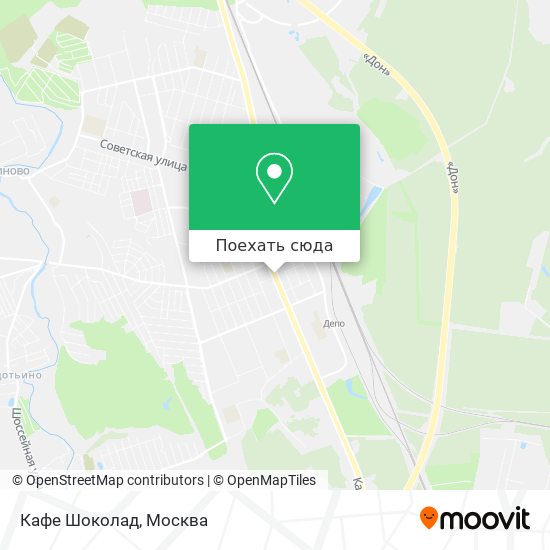 Карта Кафе Шоколад