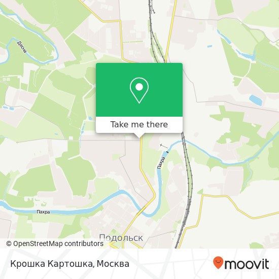 Карта Крошка Картошка, Колхозная улица Подольск 142106