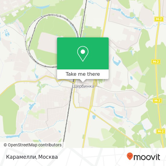 Карта Карамелли, Юбилейная улица Москва 142172