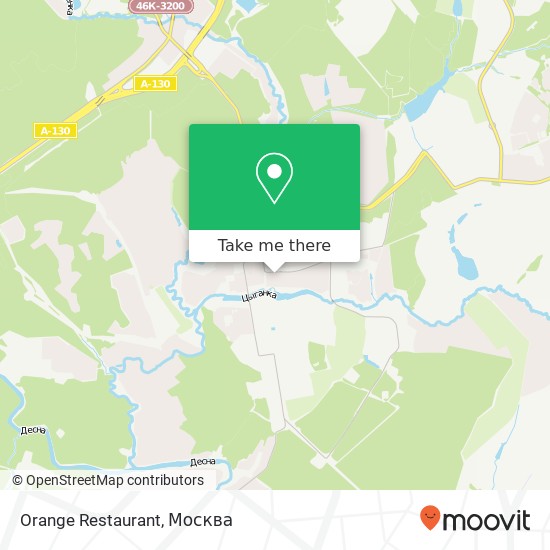 Карта Orange Restaurant, Звёздная улица Москва 142791