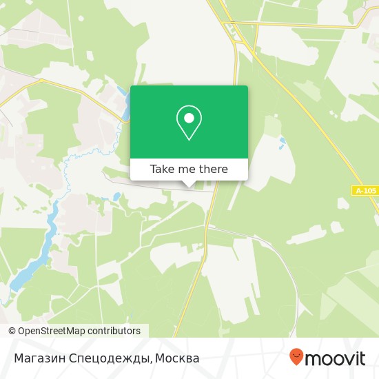 Карта Магазин Спецодежды, Ленинский район 142703