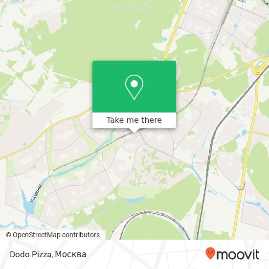 Карта Dodo Pizza, Южнобутовская улица Москва 117042