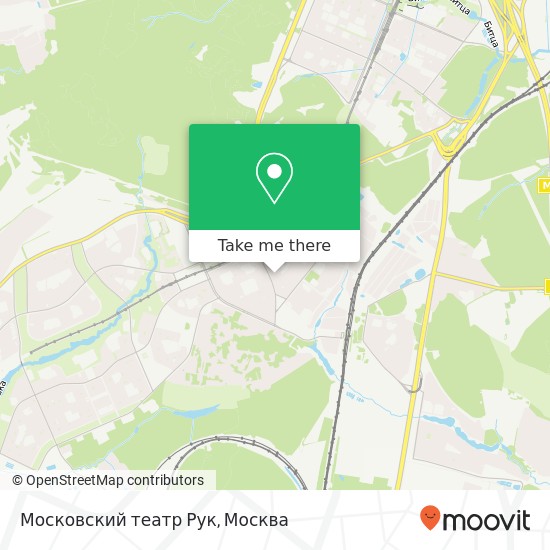 Карта Московский театр Рук