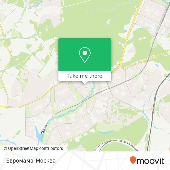 Карта Евромама, Москва 117042