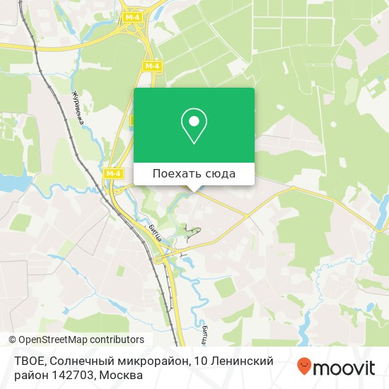 Карта ТВОЕ, Солнечный микрорайон, 10 Ленинский район 142703