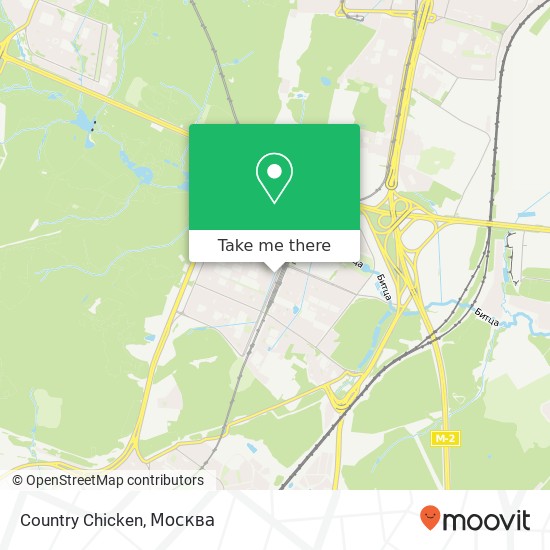 Карта Country Chicken, бульвар Дмитрия Донского Москва 117628