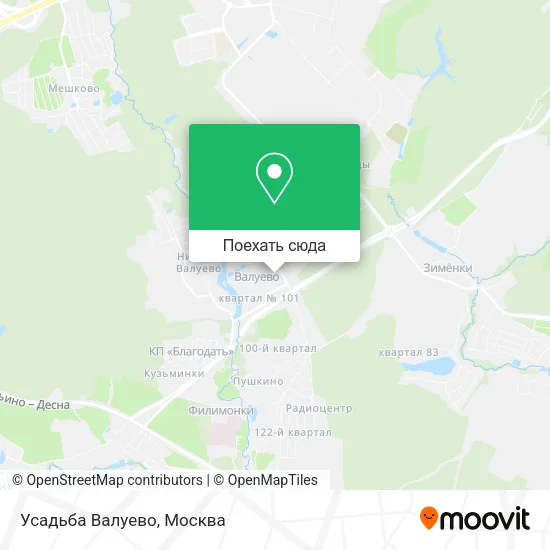 Карта Усадьба Валуево