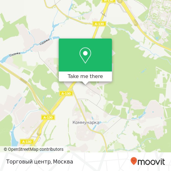 Карта Торговый центр, Москва 142770