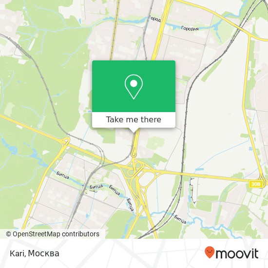 Карта Kari, Варшавское шоссе, 160 Москва 117405