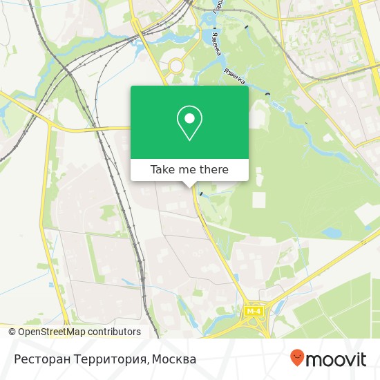 Карта Ресторан Территория, Москва 115404