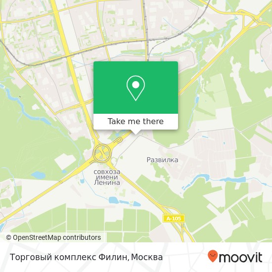 Карта Торговый комплекс Филин, Ленинский район 142717