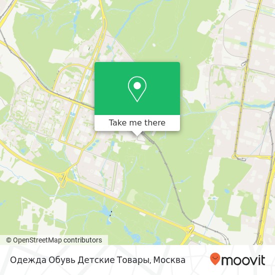 Карта Одежда Обувь Детские Товары, Новоясеневский проспект Москва 117463