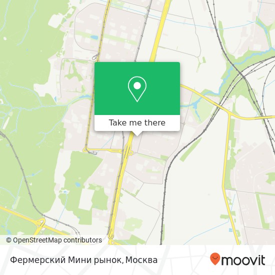 Карта Фермерский Мини рынок, Москва 117535