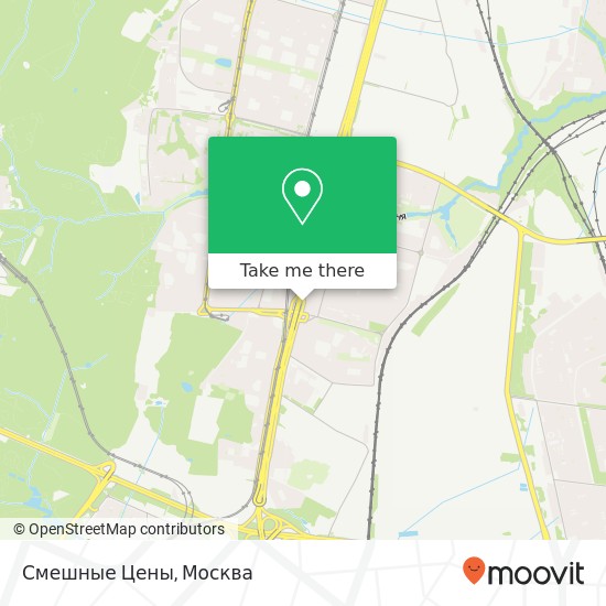 Карта Смешные Цены, Варшавское шоссе Москва 117535