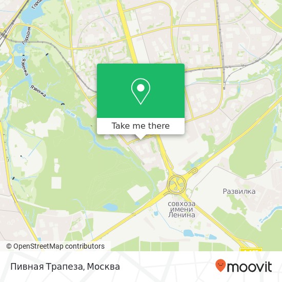 Карта Пивная Трапеза, Москва 115582