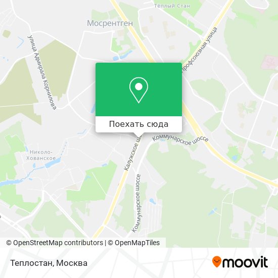 Карта Теплостан