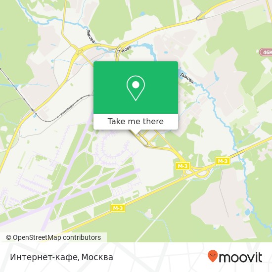Карта Интернет-кафе, Москва 119027
