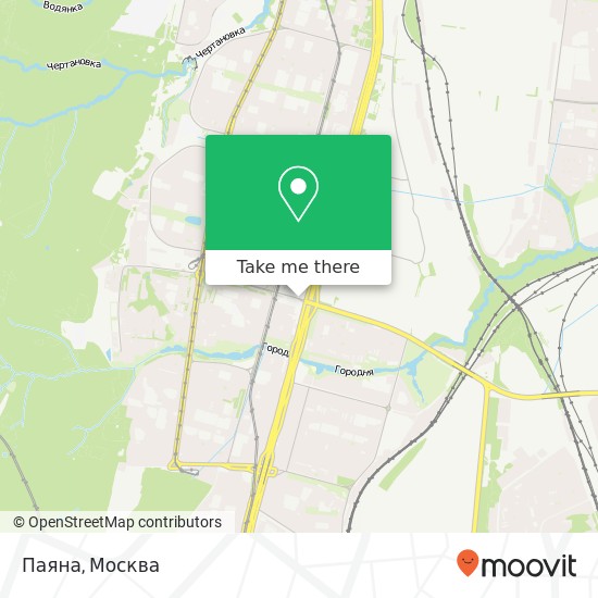 Карта Паяна, улица Красного Маяка Москва 117519