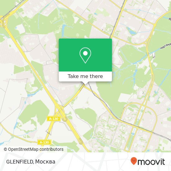 Карта GLENFIELD, Москва 117574