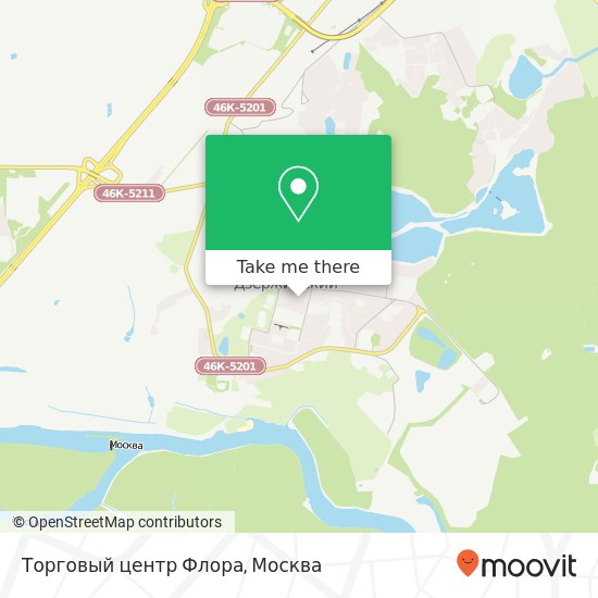 Карта Торговый центр Флора, Дзержинский 140090