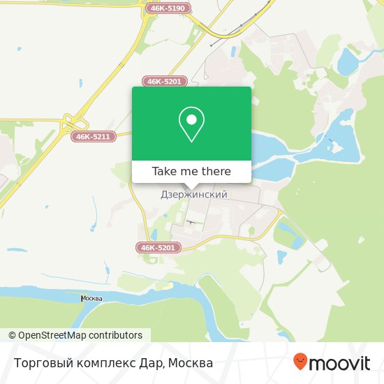 Карта Торговый комплекс Дар, Дзержинский 140091