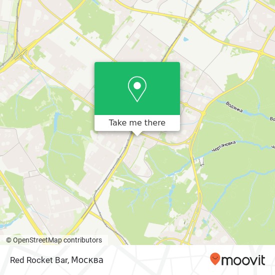 Карта Red Rocket Bar, Профсоюзная улица Москва 117647