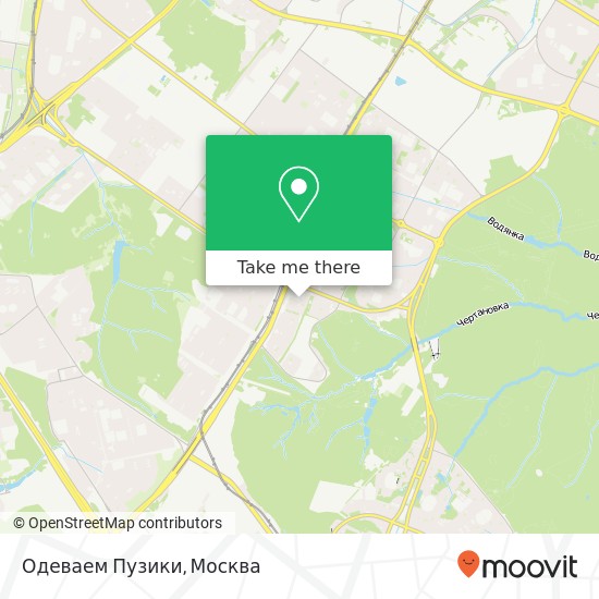 Карта Одеваем Пузики, Профсоюзная улица, 109 Москва 117647