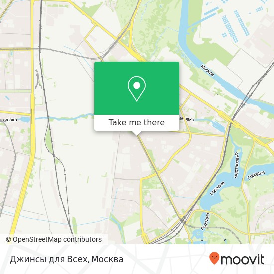 Карта Джинсы для Всех, Пролетарский проспект, 14 Москва 115477