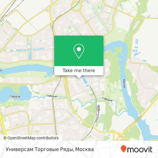 Карта Универсам Торговые Ряды, Москва 115612