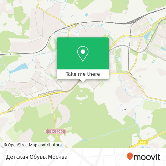 Карта Детская Обувь, Москва 119634