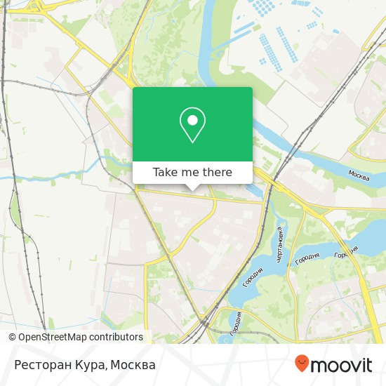 Карта Ресторан Кура, Москва 115522