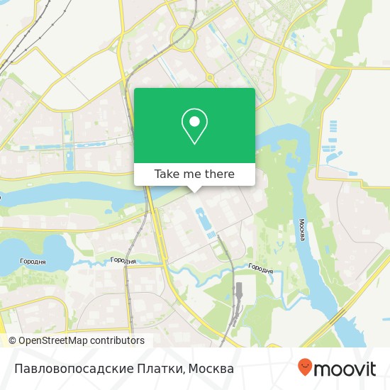 Карта Павловопосадские Платки, Москва 115408