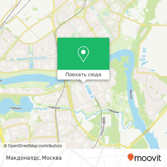 Карта Макдоналдс, улица Борисовские Пруды, 26 korp 2 Москва 115612